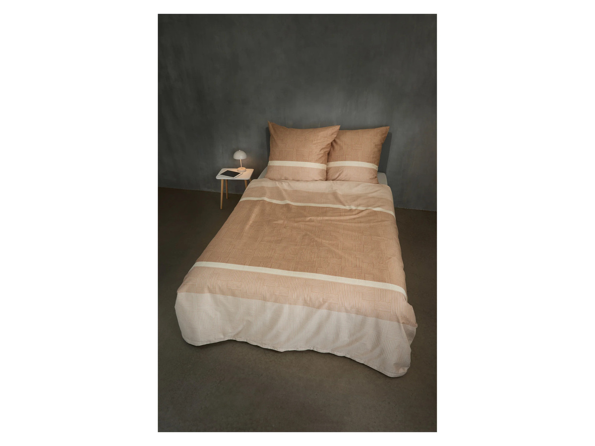 JOOP Bettwäsche aus Mako-Satin in Beige mit Bettbezug und Kissenbezug, B/H: 200 x 220 cm und 80 x 80 cm - Bild 2
