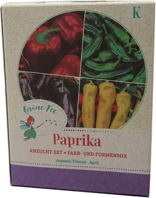 Grüne Fee Paprika-Anzucht-Set aus Holz - Bild 1