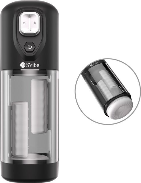 SVibe Masturbator IKON für vollautomatischen Handjob in Schwarz - Bild 1