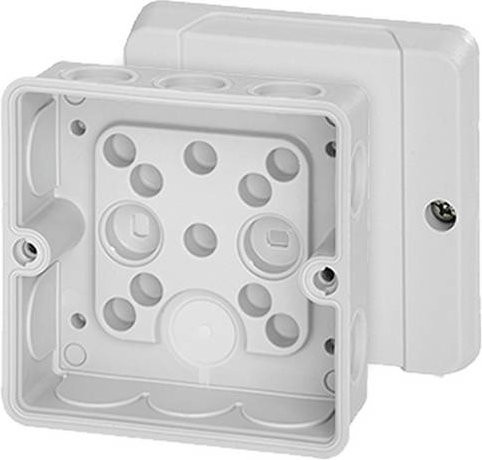 Hensel Abzweigkasten Lichtgrau RAL 7035 IP55 B/H/T: 88 x 88 x 47 mm - Bild 1