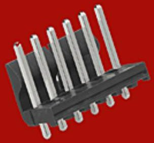 Molex Stiftleiste Standard in Schwarz mit Goldkontakten und Messing, Rastermaß: 3.96 mm - Bild 1