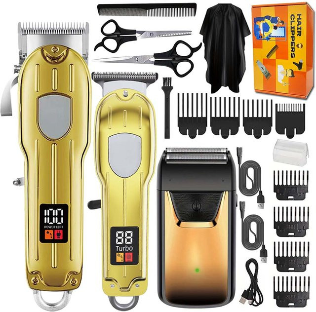 Edieu 3-in-1 Haarschneidemaschine für Herren, Gold - Bild 1