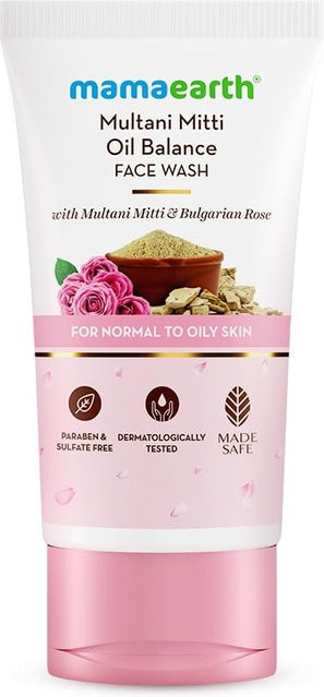Mamaearth Multani Mitti Gesichtsreiniger Gel, 150 ml, Fettige Haut, Bulgarische Rose - Bild 1