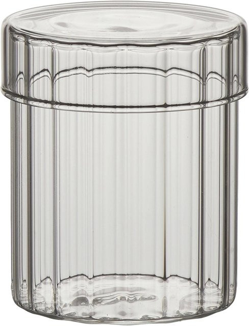 Mömax Dekodose Clearly Klar aus Glas in Transparent, Rund, Durchmesser: 9,0 cm, Höhe: 7,5 cm - Bild 1