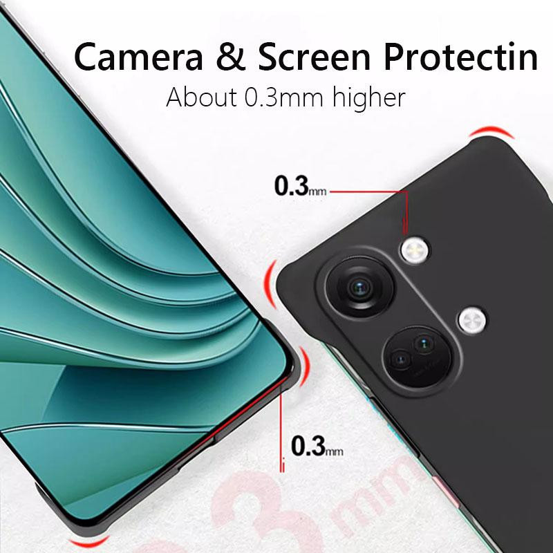 Rahmenlose matte Schutzhülle aus hartem PC für dein OnePlus Nord 3 in verschiedenen Farben - Bild 4