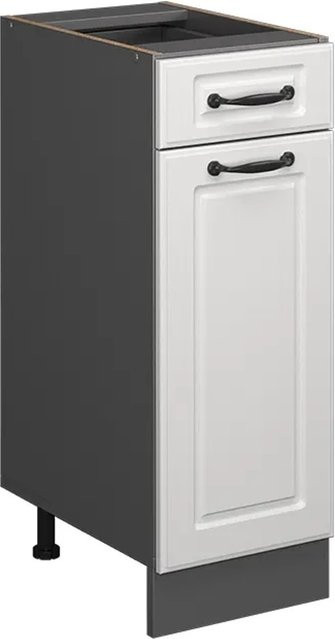 Vicco Küchenunterschrank R-Line Landhaus Weiß Anthrazit Breite: 30 cm - Bild 1