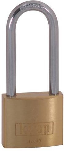 Kasp Vorhängeschloss K12040L55D aus Messing in Goldgelb mit 40 mm Durchmesser - Bild 1
