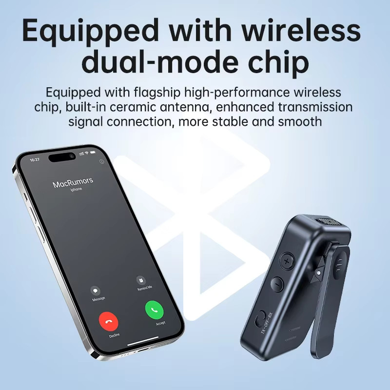 Kebidu Bluetooth 5.4 Empfänger und Sender mit LED Digital Display, 3,5mm AUX und TF-Kartenslot, Wireless HiFi Audio Adapter in Schwarz - Bild 6