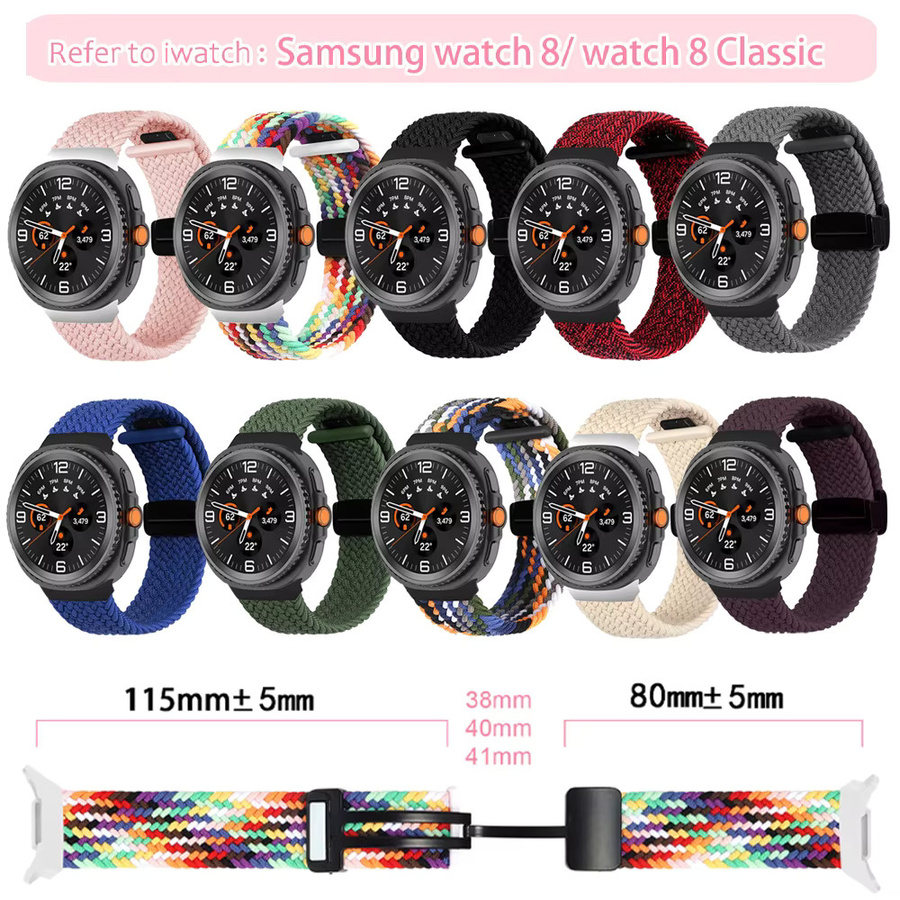 Correa Uhrenarmband Textil, Bunt, Unisex, für Samsung Galaxy Watch 8 - Bild 1