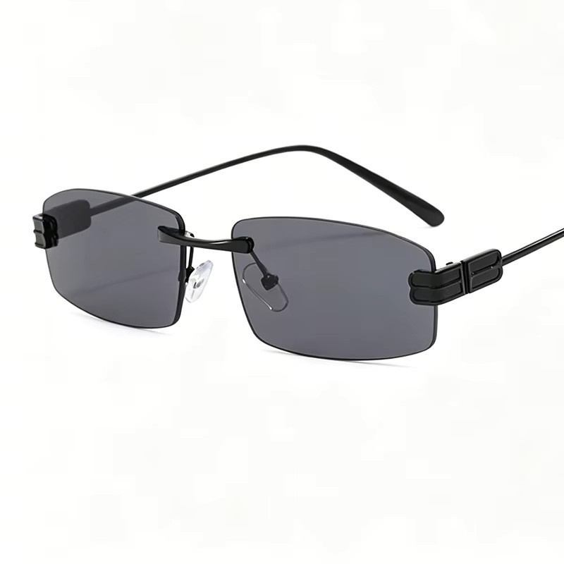 Sonnenbrille randlos, Metall, rechteckig, Damen - Bild 2