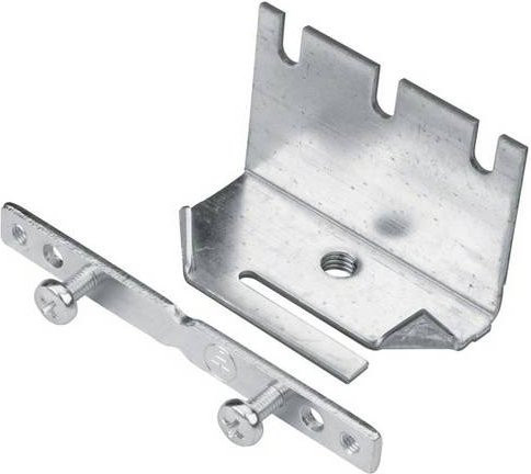Hager BKZN050 Elektro-Sockelleisten-Zubehör Nivellierschelle in Silber - Bild 1