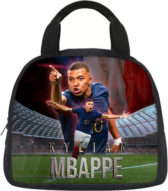 Isolierte Lunchtasche M-Mbappe von Fancy Style Studio in Multicolour für Schüler und Bento-Boxen - Bild 1