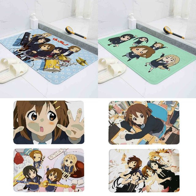 K-on Anime Fußmatte von 52TOYS, rutschfest und mehrfarbig, B/T: 60 x 40 cm - Bild 1