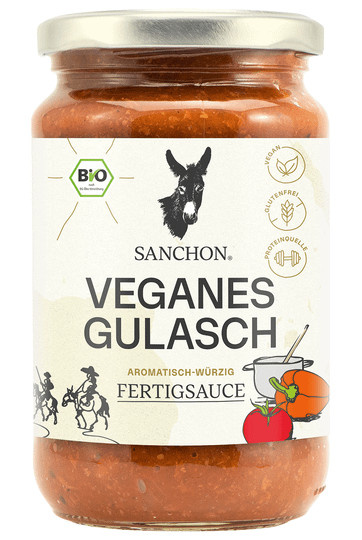 Sanchon Veganes Bio-Gulasch verzehrfertig 330 g - Bild 1