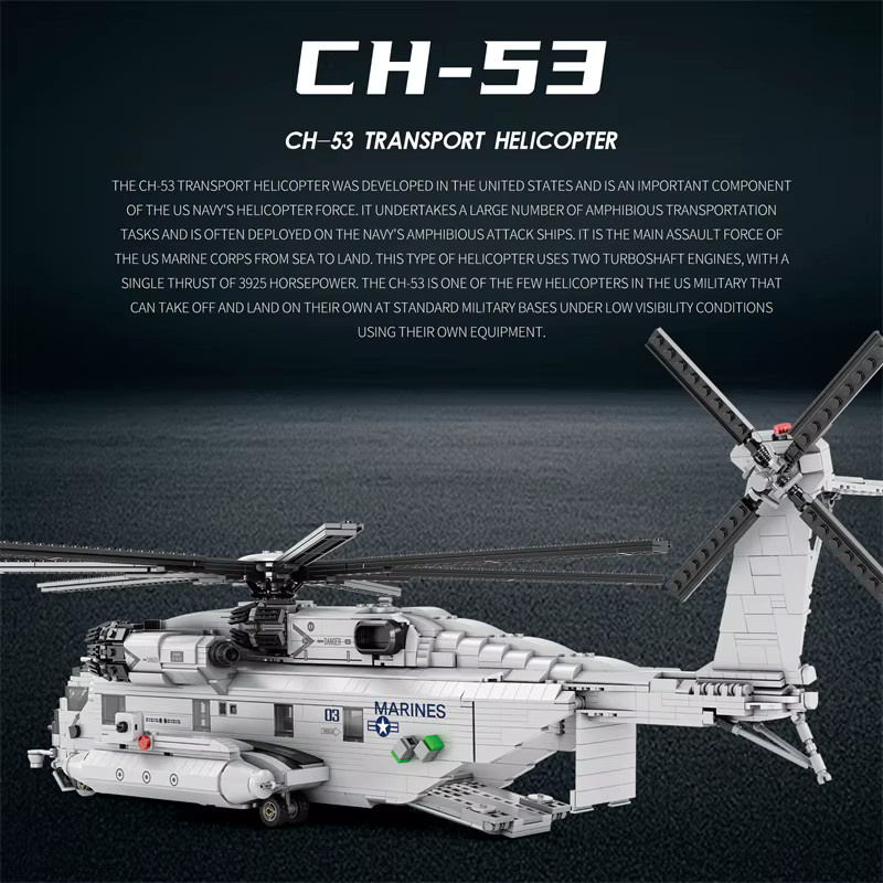 AMAZINGBLOKS CH-53E Transporthubschrauber, Bausteine, ab 14 Jahren - Bild 3