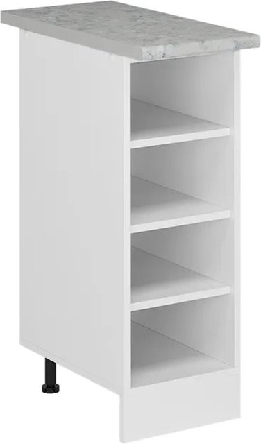 Vicco Küchenregal R-Line Offener Küchenschrank Weiß Marmor B/T/H: 30 x 17,8 x 81,6 cm - Bild 1