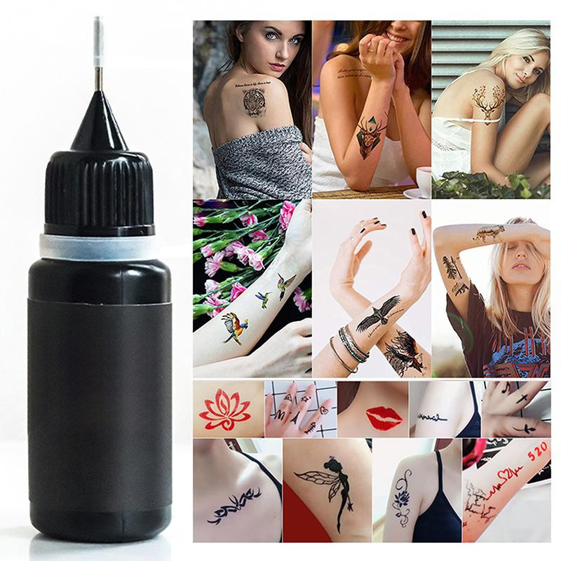 Usefully Temporäre Tätowierung, 10 ml, blaue Henna-Paste, Unisex - Bild 3