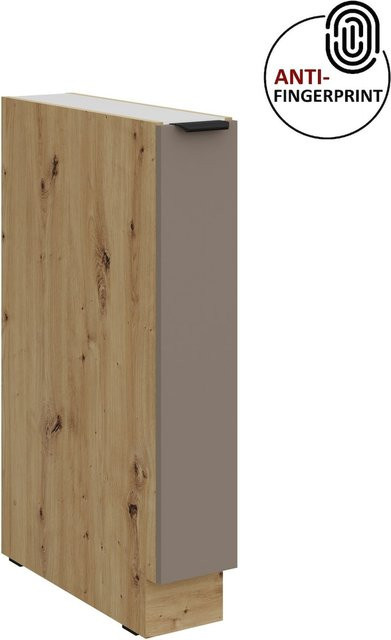 Küchen Unterschrank Schrankauszug ARIA Sandgrau matt Anti Fingerprint - Bild 1