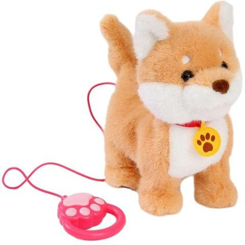 baiyuefanxing Elektrisches Plüschhundespielzeug, mit Zungenleckbewegung, lebensechten Geräuschen, wiederholt, was Sie sagen, Simulations-Stofftier - Bild 1