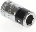 Gedore Bit-Adapter 1/4 Zoll Vierkant auf 1/4 Zoll Sechskant in Silber - Bild 1