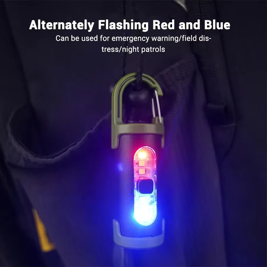 Heinast Wiederaufladbare LED-Mini-Taschenlampe als Schlüsselanhänger mit USB-Ladefunktion, wasserdichtes Arbeitslicht für Outdoor, Camping und Notfälle - Bild 4