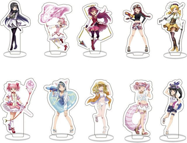 CWFDY Puella Magi Madoka Magica Acryl Stand Modell Figur für Cosplay und Dekoration, Höhe: 8 cm - Bild 1