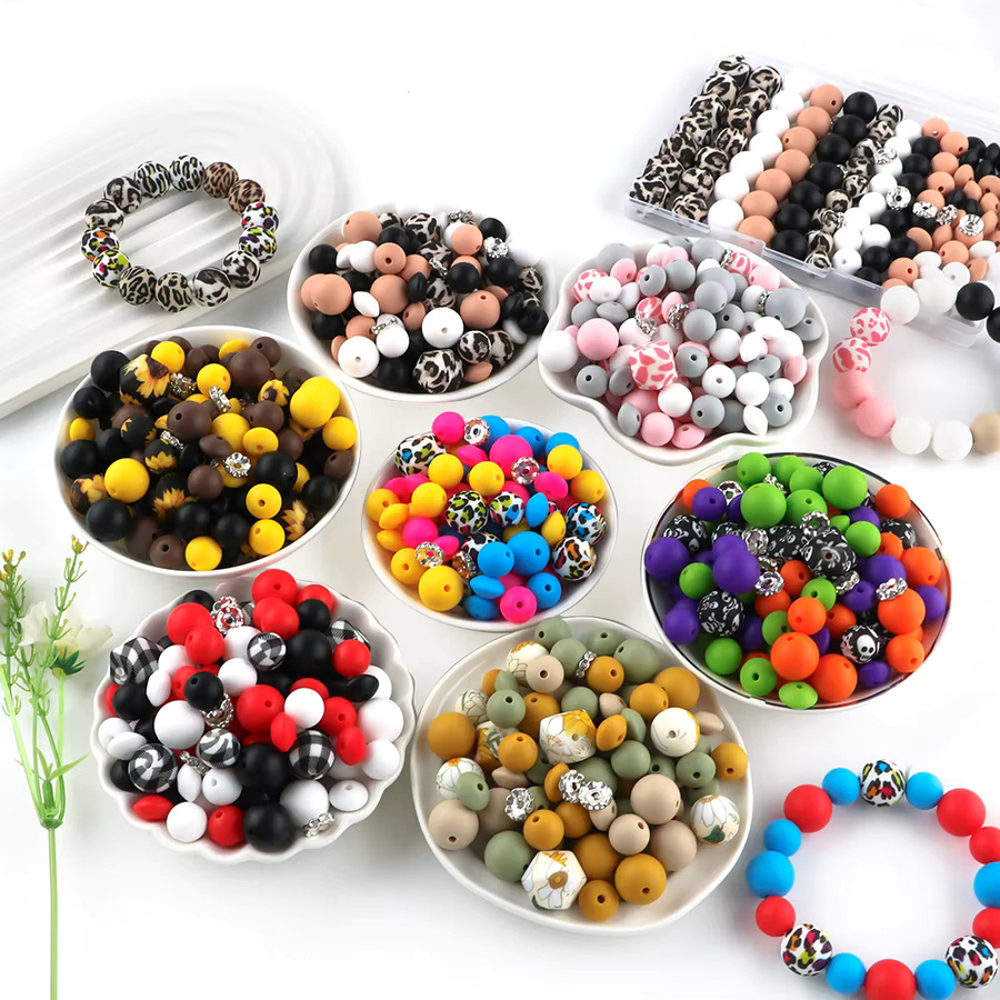 sunrony Schmuck Zubehör Set, Perle, Kristall, Bunt - Bild 1