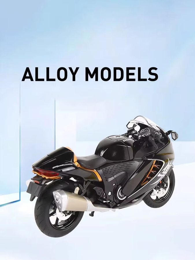 MAKEDA Suzuki Hayabusa GSX1000R, Miniaturauto, 1:12, Metall, Schwarz - Bild 4
