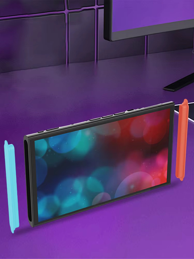 2/4 Stück Dekorative Zierleisten als Seitenplatten-Gehäuseschale für Nintendo Switch 2 in Schwarz - Bild 4