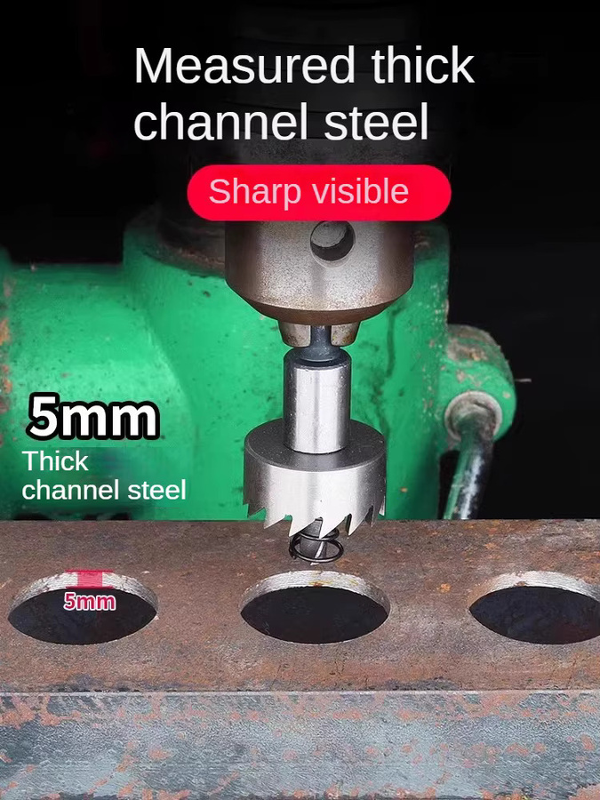 Runder Metall-Locher aus Edelstahl und Schnellarbeitsstahl in Silber - Bild 3