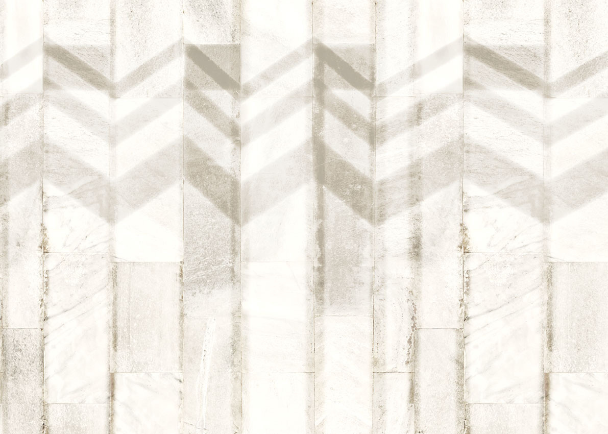 Armani Casa Tapete Kensington in Beige mit geometrischem Abstract-Design aus Vinyl - Bild 1