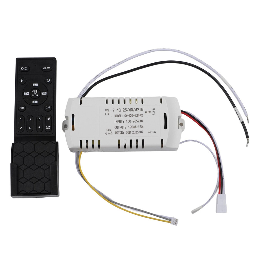 Artesano Home Deckenventilatorleuchte mit DC-Inverter, Fernbedienung, stufenlosem Dimmer und programmierbarem Schlaf-Timer - Bild 1