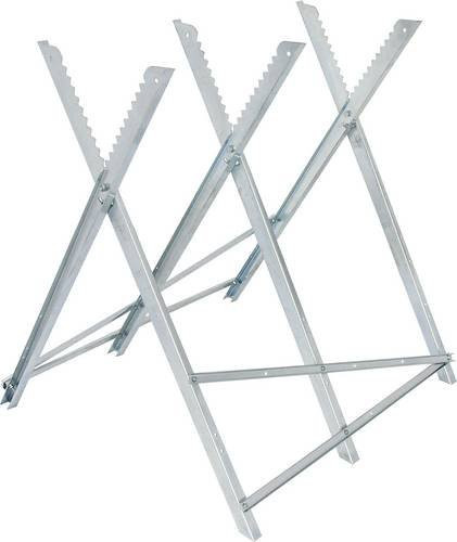 Brennenstuhl Sägebock MB 150S klappbar aus verzinktem Stahl in Silber, B/T/H: 79,0 x 15,0 x 85,0 cm - Bild 1