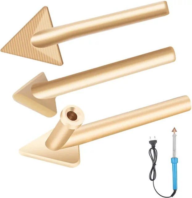 3-teiliges Lötkolben-Spitzen-Set aus Kupfer in Gold für 80 Watt Reparatur- und Schweißarbeiten - Bild 1