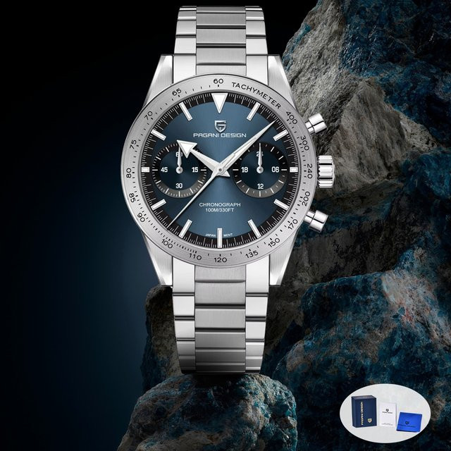 PAGANI DESIGN Chronograph Armbanduhr, Quarz, Edelstahl, Herren - Bild 1