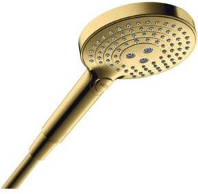 Hansgrohe Axor Handbrause EcoSmart mit 3 Strahlarten in Goldoptik, Durchmesser: 12 cm - Bild 1