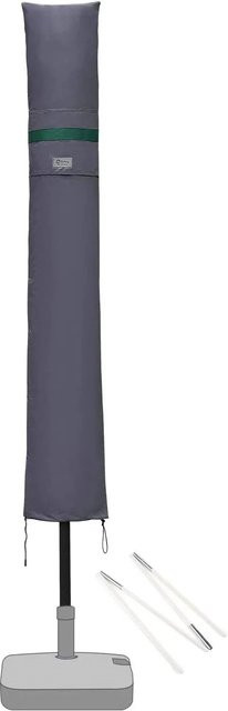 Sekey Schutzhülle aus Polyester für Sonnenschirme und Balkonschirme, Dunkelgrau, Durchmesser: 300 cm - Bild 1