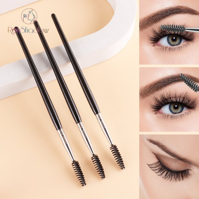 Ronshadow 3-teiliges Set Wimpernbürsten und Augenbrauenkamm, Unisex - Bild 1