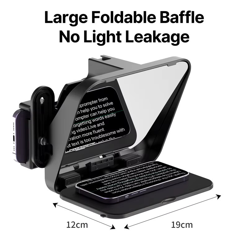 Ulanzi RT02 Tragbarer Mini-Teleprompter für Tablets, DSLR-Kameras und Smartphones - Bild 4