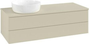 V&B Waschtischunterschrank Antao mit Beleuchtung, Farbe: Lackgrau, B/T/H: 120 x 50 x 50 cm - Bild 1