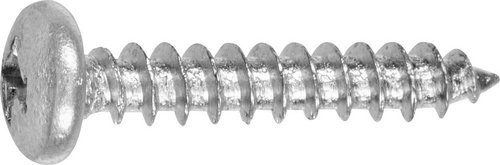 GECCO Blechschrauben aus Stahl mit Phillips-Antrieb, silberfarben, 1000 Stück, Durchmesser: 4,8 mm, Länge: 25 mm - Bild 1