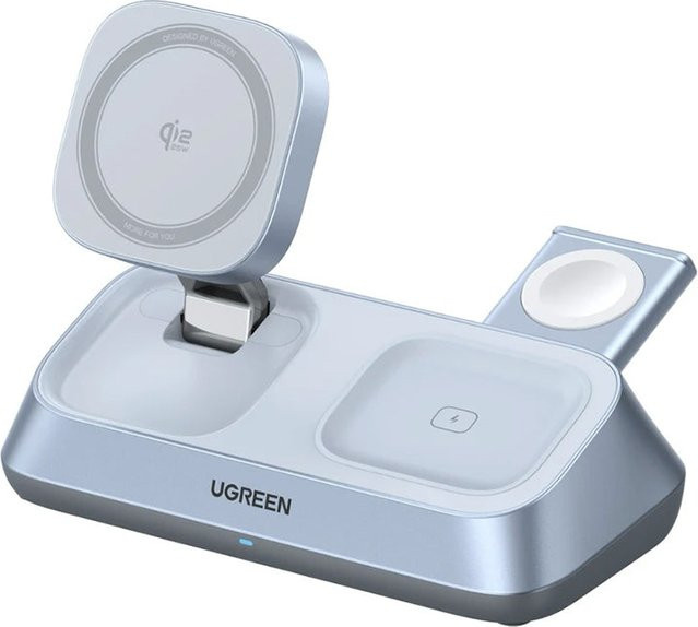 UGREEN 3in1 Drahtloses Netzladegerät W711, 25W, Blau - Bild 1