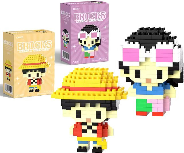Bandai One Piece Luffy Zoro Cartoon-Charakter-Bausatz, 3D-Puzzle-Spielzeug - Bild 1