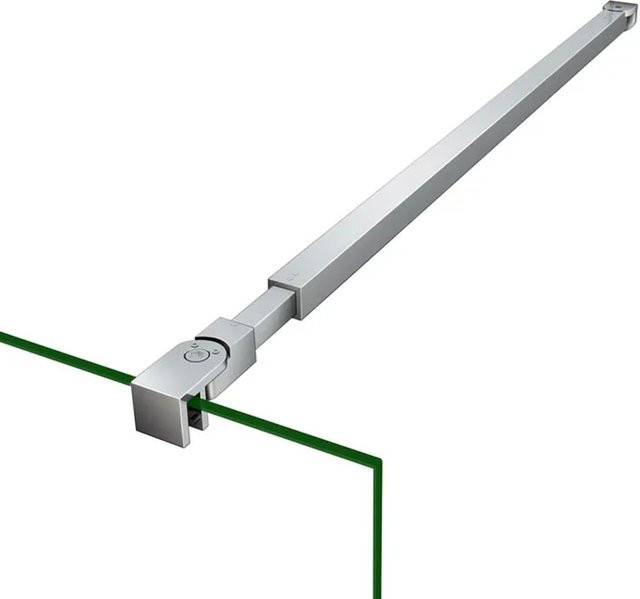 Duschparadies Stabilisierungsstange für Walk-in Duschen aus Edelstahl, Chrom, ausziehbar 73-120 cm, für 6-10 mm Glas, 2er Set - Bild 1