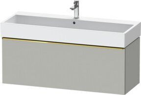 Duravit Waschtischunterschrank D-Neo wandhängend in Weiß matt, B/T/H: 118,4 x 44,2 x 44,0 cm - Bild 1