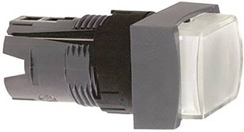 Schneider Electric ZB6DE1 Leuchtdrucktaster-Frontelement aus Kunststoff in Grau - Bild 1