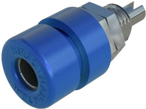 Hirschmann Test & Measurement BIL 30 Laborbuchse Blau, vertikaler Einbau mit 4mm Stift-Durchmesser - Bild 1