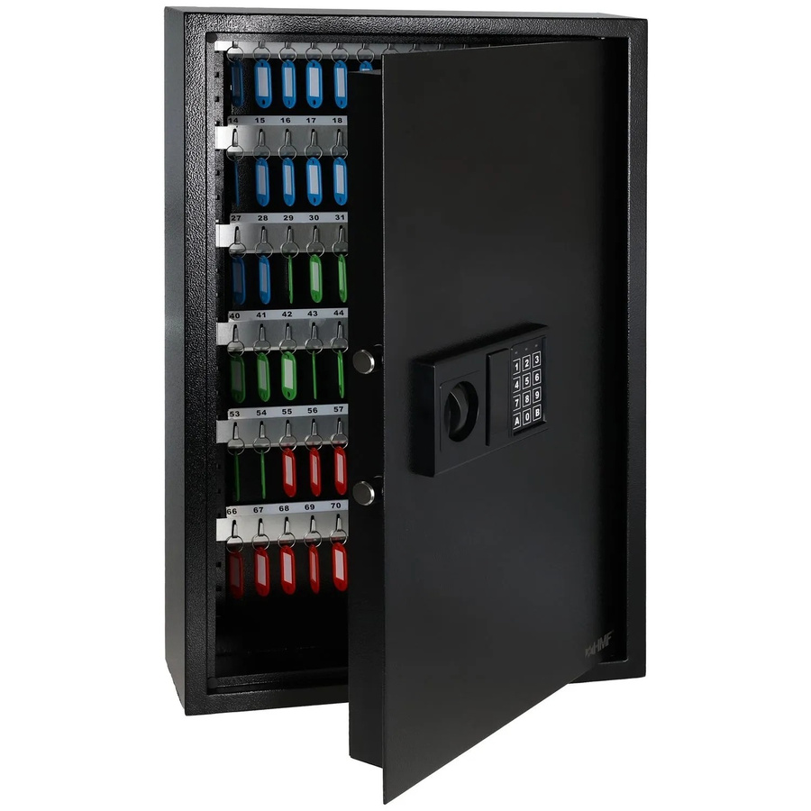 HMF Schlüsseltresor mit Elektronikschloss und 133 Haken, Schwarz, B/T/H: 66 x 43 x 13 cm - Bild 2
