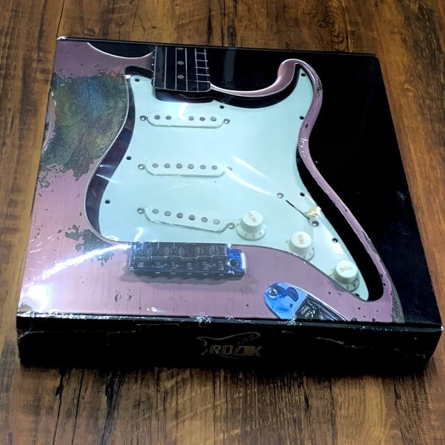 MENGJUE Vintage 60s SSS Single Coil Pickup Set Vorverdrahtete Schlagbrettbaugruppe für Stratocaster Gitarren in Weiß - Bild 1