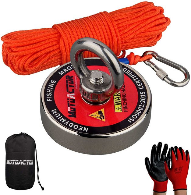 AMAZING-MAG Starker Unterwasser Bergungsmagnet mit N52 Neodym und 20m Seil - Bild 1